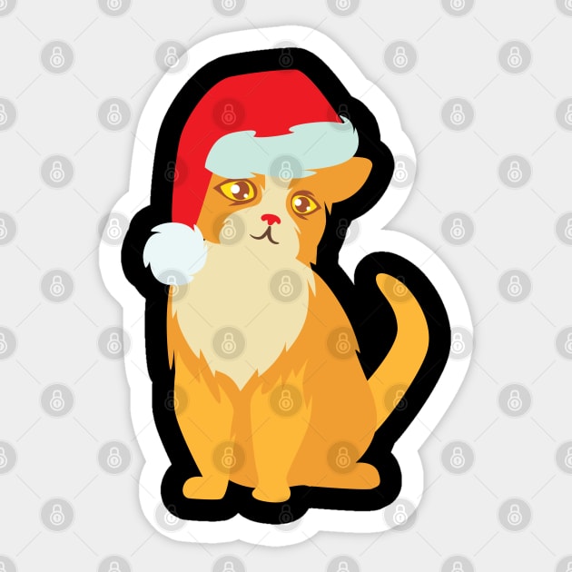 christmas cat 03 Sticker by holidaystore